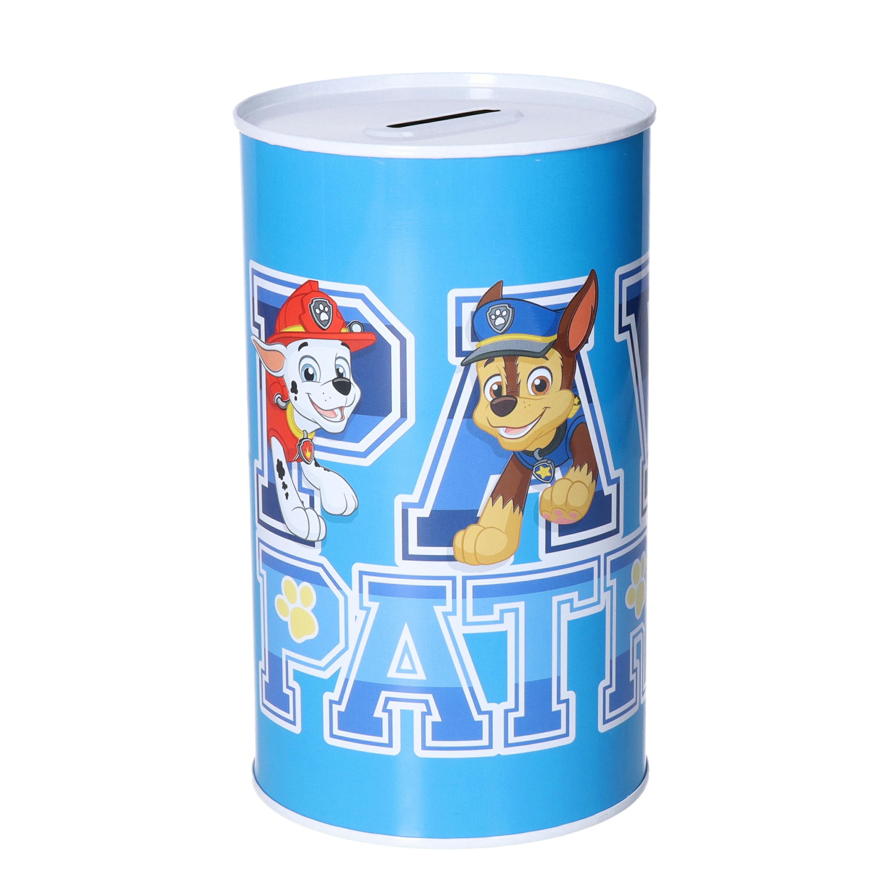 Paw Patrol Spaarpot blik van  - kinderen - 10 x 17 cm - metaal -