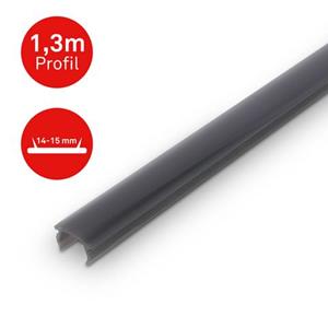 Briloner Diffusorschiene 'Pimp your Panel' 130 x 2 x 1 cm Rauchoptik (Lamellenabstand 14-15 mm)