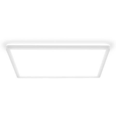 B.K.Licht Led-plafondlamp BK_DL1601 Ultra-dunne LED-paneel met backlight, plafondlamp 4.000k, 3.000 lm, 22w, indirecte achtergrondverlichting, 42x42cm, wit