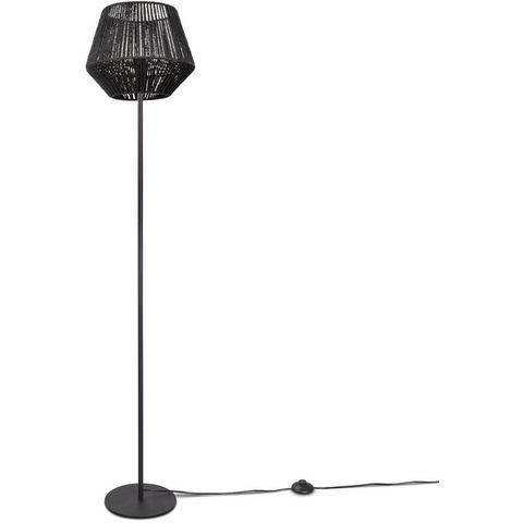 Paco Home Staande lamp Pinto moderne led lamp in boho-look, woonkamer, slaapkamer, fitting e27