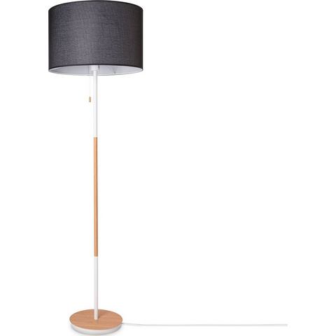 Paco Home Staande lamp EK CA UNI COLOR Stoffkap woonkamer Scandi vloerlamp E27 effen stoflamp