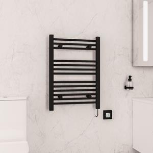 Eastbrook Biava elektrische handdoekradiator 50x70cm 250W zwart mat