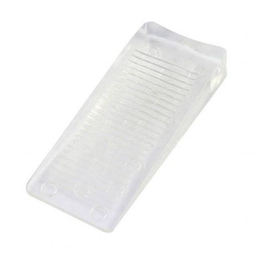 Benson 10x Deurstoppers / deurwig flexibel rubber transparant 16 mm -