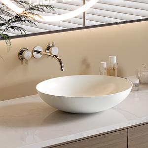 Saniclear Raja ronde waskom 40cm mat wit