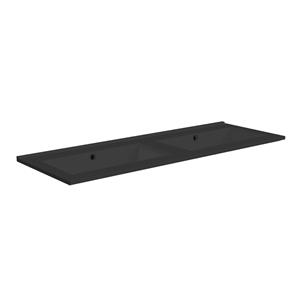 Gliss Design Paris 120 Wastafel Mat Zwart 