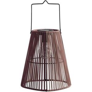Leen Bakker Solar lantaarn Zef - roze/paars - 24,5xØ22 cm
