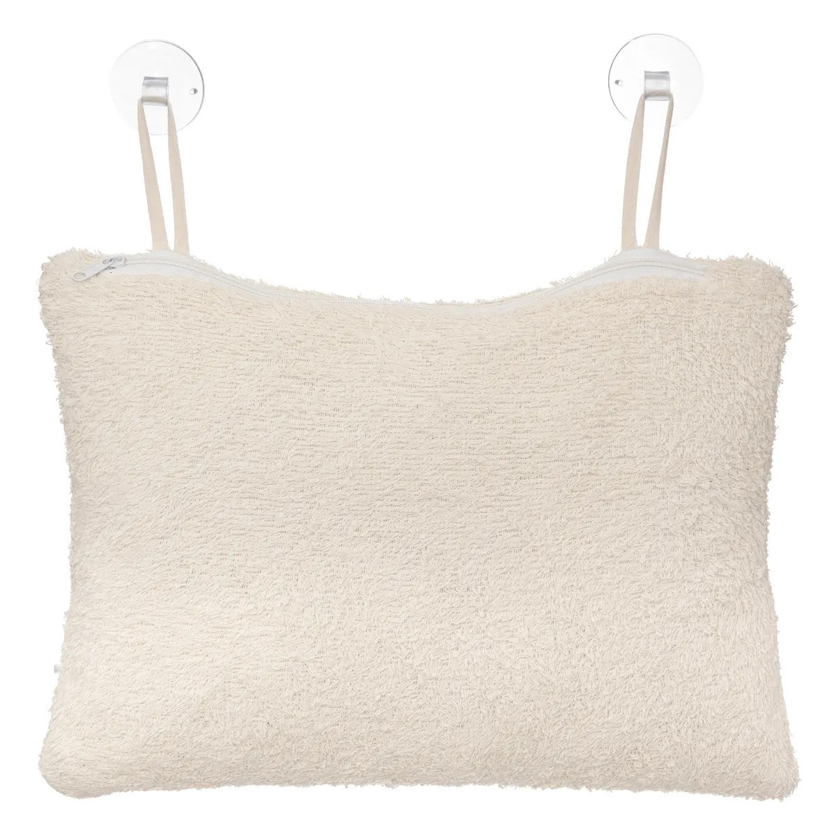 5five Badkussen - met zuignappen - wit - 33 x 25 cm - voor in bad -