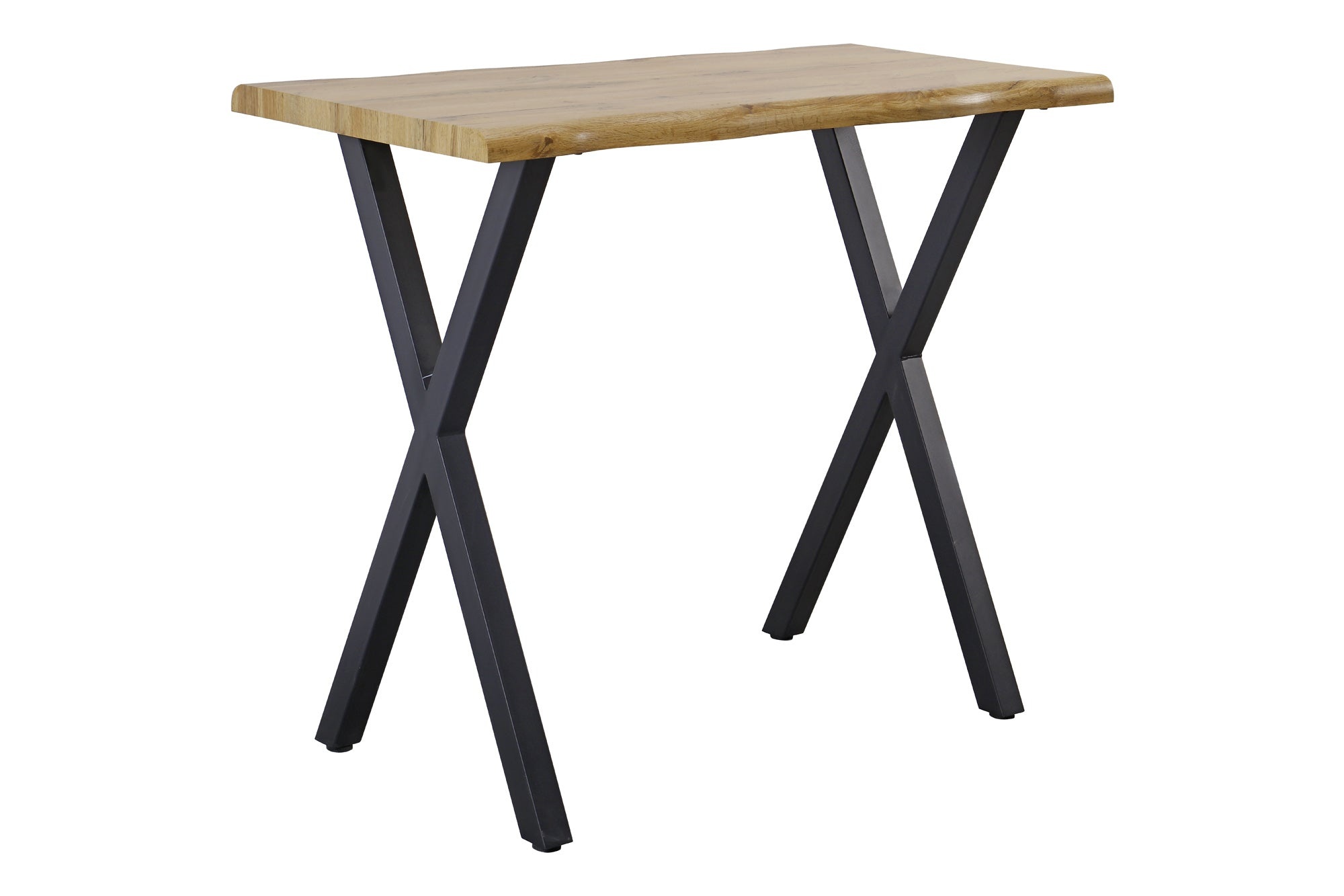 Invicta Interior Bartafel WILD 120cm tafelblad 40mm X-poten wild eiken-look naturel - 45080