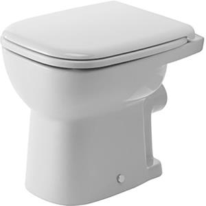 Duravit D-Code staand toilet met PK aansluiting wit glans