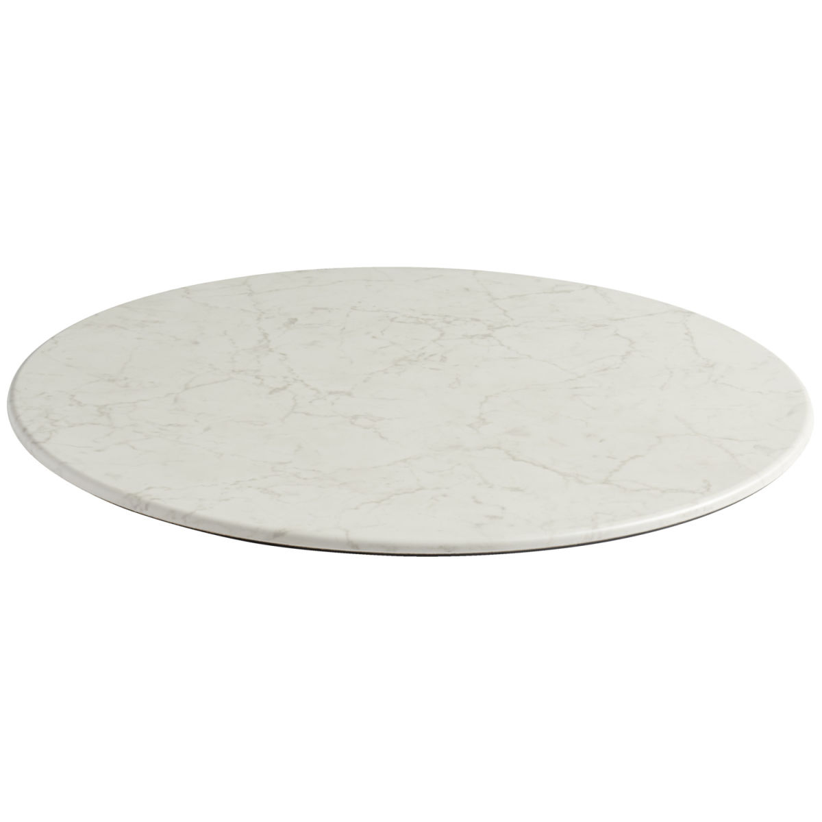 Topalit Tafelblad Finando rond; 70 cm (Ø); wit/gemarmerd; rond