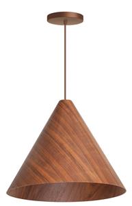 ETH Houten hanglamp Robin walnoot Ø 45cm 05-HL4005-77