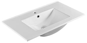 Sapho Slim keramische wastafel met kraangat 81x46cm wit glans