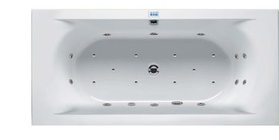 <QuerySet [<AttributeOption: Riho>]> Whirlpool Riho Lima 180 x 80 cm Elektronische bediening & Bluetooth