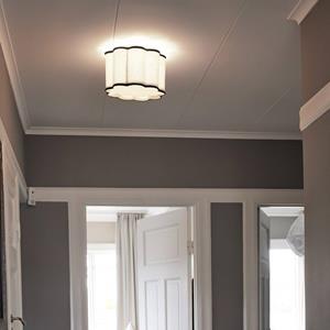 PR Home Deckenlampe Judy, Baumwolltextil, naturbeige &Oslash; 35 cm