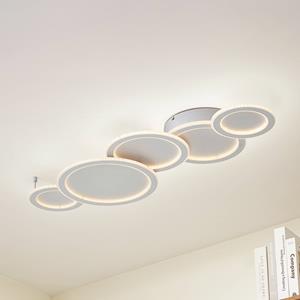 Lucande LED-Deckenleuchte Diala, wei&szlig;, Metall, 96 cm