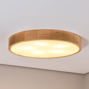 TEMAR LIGHTING Deckenleuchte Cleo, &Oslash; 57,5cm, 5-flammig, Kiefernholz, E27