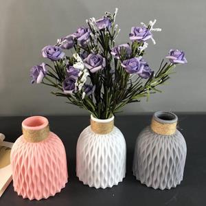 Betterlife Household Plastic handwerk bloem Bloemenvaas Muur Opknoping Woondecoratie Nieuwe taille wit