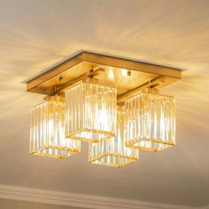 Avonni Deckenleuchte AV-1795-4E 4-fl. Quadrat, antikgold
