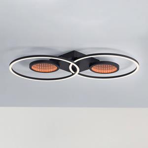 JUST LIGHT. LED plafondlamp Tunel met afstandsbed., CCT, RGB