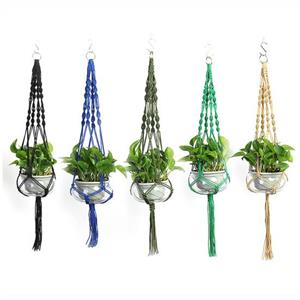 HOMEKA Plantenhangers Kleur Bloempot Handgeweven Netzak Hangende Houder Woondecoratie