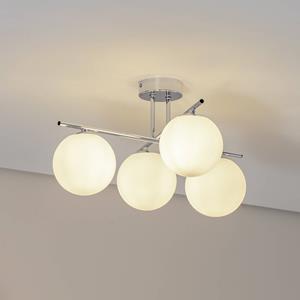 Domiluce Deckenleuchte Aurora, chrom, &Oslash; 50 cm, 4-flammig, Glas, E14