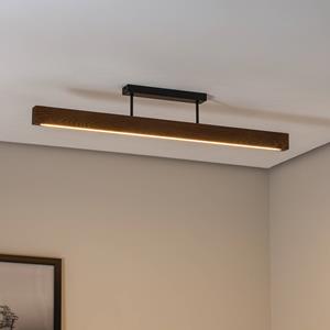 TK Lighting LED-Holzdeckenleuchte Teo, walnuss, 96 cm, 3000 K