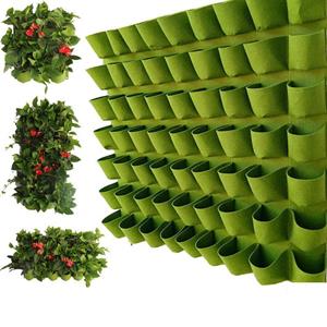 Eightt Groene verticale hangende tuinplantenbak bloempotten tas muurbevestiging hangend Small