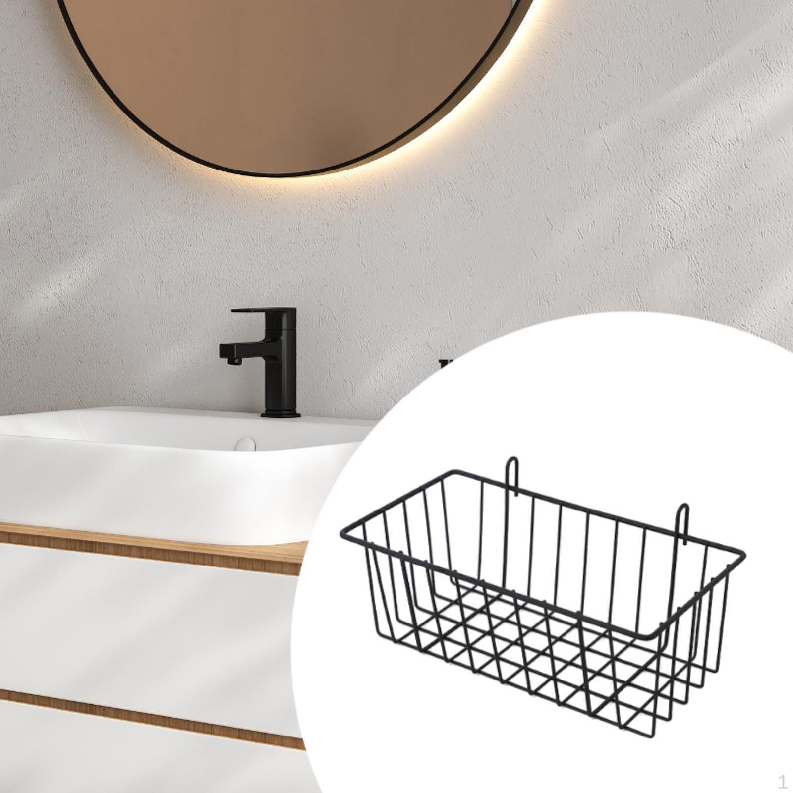 Qiline Metalen hangende draadmand rooster met haken Woonaccessoires Muur voor kantoor S