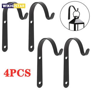 WIKHOSTAR 4 STUKS Nordic Stijl Buigende S Vorm Muur Hangende Bloempot Ondersteuning Ijzeren Hanger Planten Houder Beugel Haak Balkon Huisdecoratie
