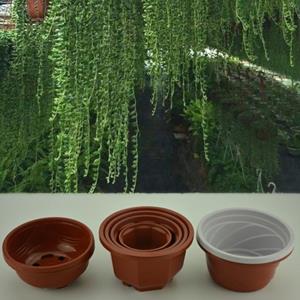 Hello Garden Duurzame bloempot Meerdere specificaties Anti-zon Plantenaccessoires Valbestendige gaten Bloempot voor planten 100 koffie