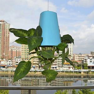 Shiyunjianshe plastic Hanging Planter Pot Upside-Down Upside Down Planter Flowerpot  Home zwart