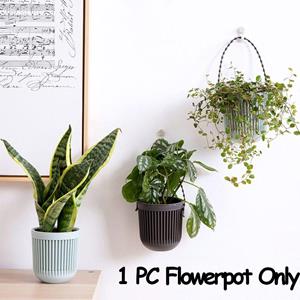 Vndhfklj92 1 PC Desktop ornament Home Decor Planter Hanging Flowerpot Plants Holder Garden Pot Double-layer wit