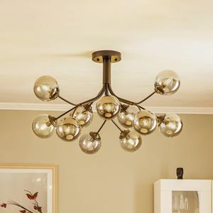 Avonni Deckenlampe AV-4286-12-BSY rauchgrau &Oslash; 80 cm 12-flammig