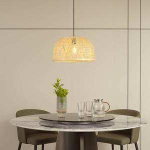 Lindby H&auml;ngeleuchte Dabila, Bambus, &Oslash; 45 cm, E27