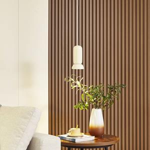 Lindby H&auml;ngeleuchte Kerimi, Keramik, creme, 1-flammig