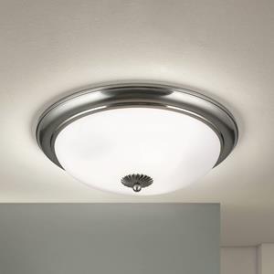 Orion Deckenleuchte Empire, &Oslash; 48 cm, nickel matt, Glas opal matt