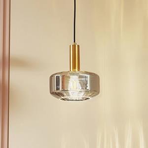 Lindby H&auml;ngeleuchte Hildur, &Oslash; 22 cm, 1-flg., rauchgrau, Glas