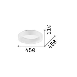 Ideallux Ideal Lux plafondlamp Ziggy, zwart, Ø 45 cm, metaal