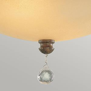 FEISS Plafondlamp met afstand Chateau met glasbehang