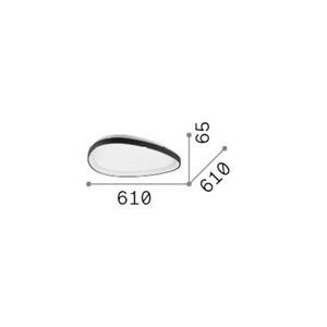 Ideallux Ideal Lux LED plafondlamp Gemini messingkleurig, 61 cm aan/uit