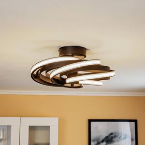 Domiluce LED-Deckenleuchte Zoya in mattem Schwarz