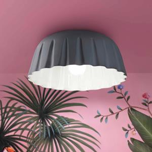 Ferroluce Deckenleuchte Madame Gres Keramik H&ouml;he 17 cm, grau