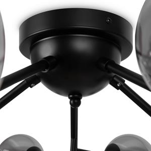 Maytoni Dallas Deckenlampe 20-flammig, H&ouml;he 25 cm, schwarz