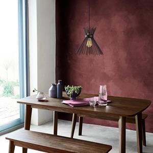 Opviq H&auml;ngeleuchte Kirpi 3081 1-flammig &Oslash;34cm schwarz