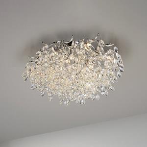 Paul Neuhaus Deckenleuchte Ricicle, Kristallbehang, &Oslash; 60 cm