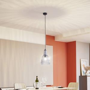 Lindby H&auml;ngeleuchte Belarion, grau, 1-flg., Glas, &Oslash; 23 cm