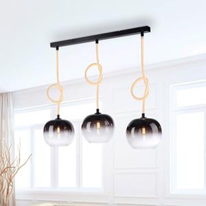 PAUL NEUHAUS Hanglamp Luma van glas, 3-lamps