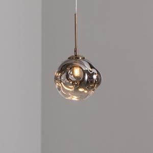 Lucea H&auml;ngeleuchte Herman, goldfarben, &Oslash; 18 cm, Glas, Eisen