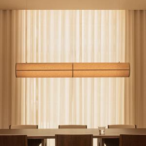 Audo Copenhagen Audo hanglamp Hashira Lineair, natuurlijke kleur, lengte 140 cm