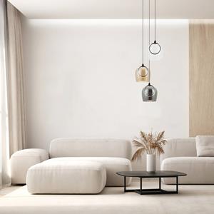 Zambelis LED-H&auml;ngeleuchte 23081, 3-flammig, Glas, &Oslash; 44 cm, 3.000 K